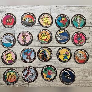 Vintage 90s Pogs | Hawaiian Milkcaps | Game | Collectible | Trading | Lot of 19